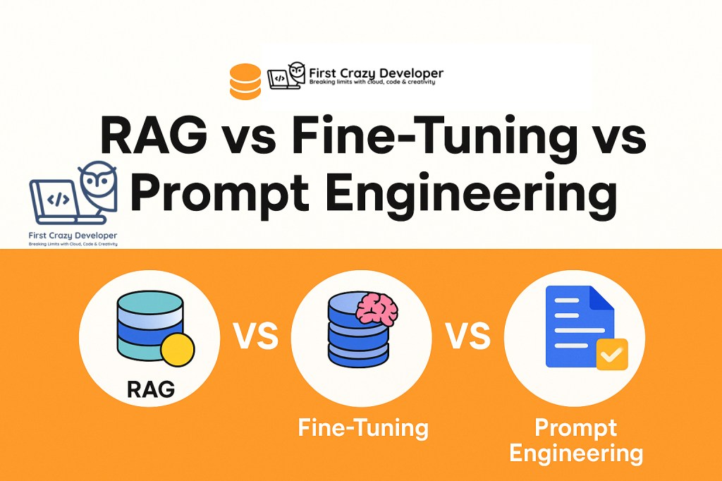 RAG vs Fine-Tuning vs Prompt Engineering – Choosing the Right Approach for Smarter&nbsp;AI