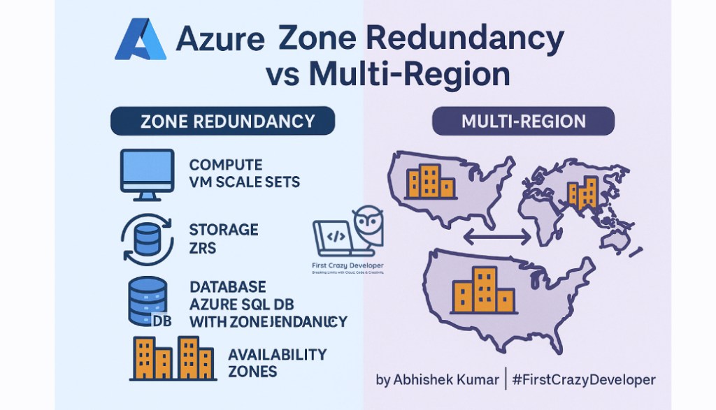🚀 Azure Zone Redundancy vs Multi-Region: Ensuring Reliability at&nbsp;Scale