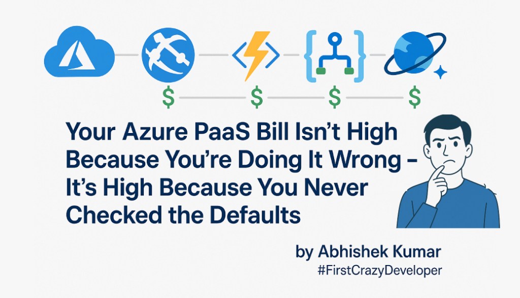 Your Azure PaaS Bill Isn’t High Because You’re Doing It Wrong — It’s High Because You Never Checked the&nbsp;Defaults